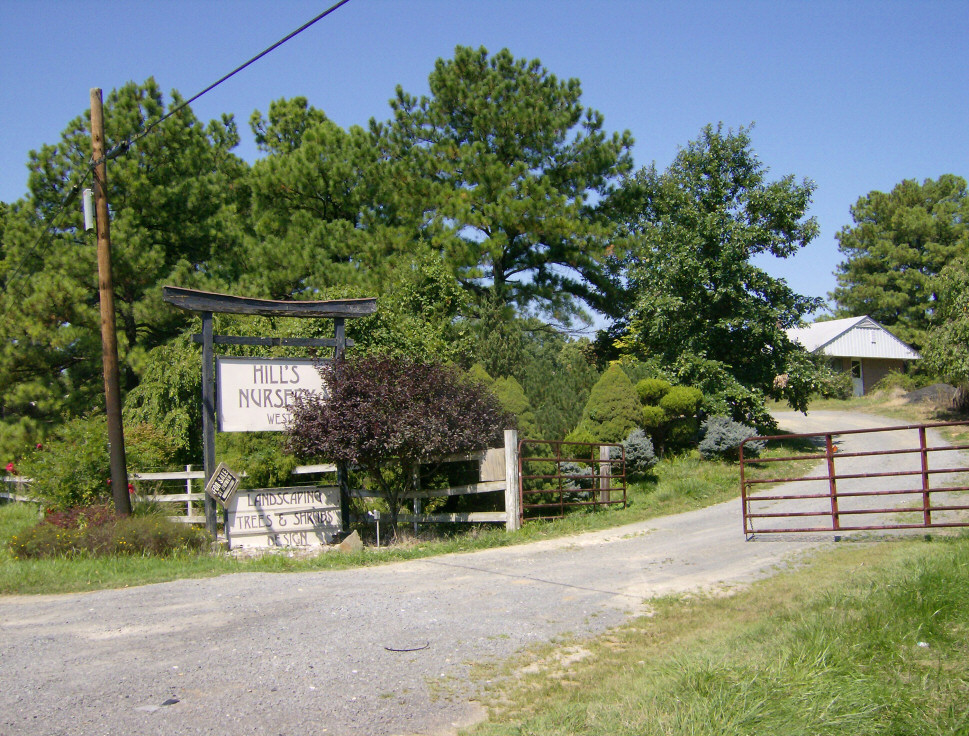 Hill's Garden Farm entrance on Route 7